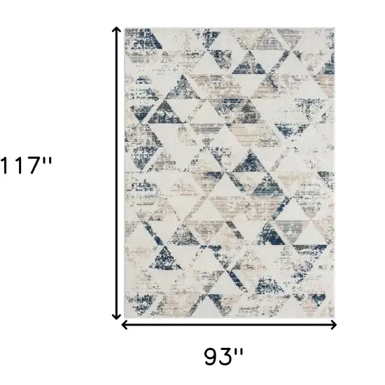 Ivory Geometric Area Rug Photo 8