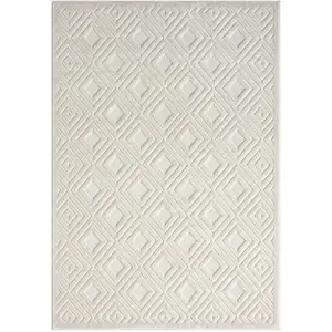 Photo of Ivory Geometric Area Rug