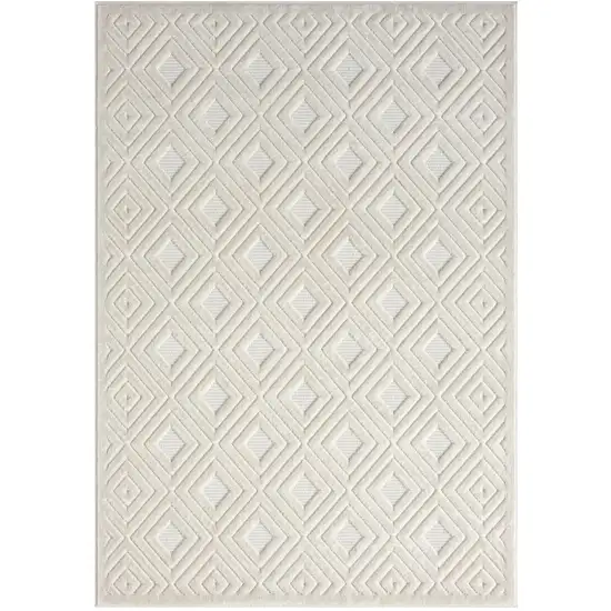 Ivory Geometric Area Rug Photo 1