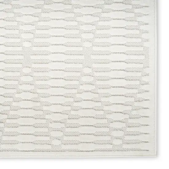 Ivory Geometric Area Rug Photo 3