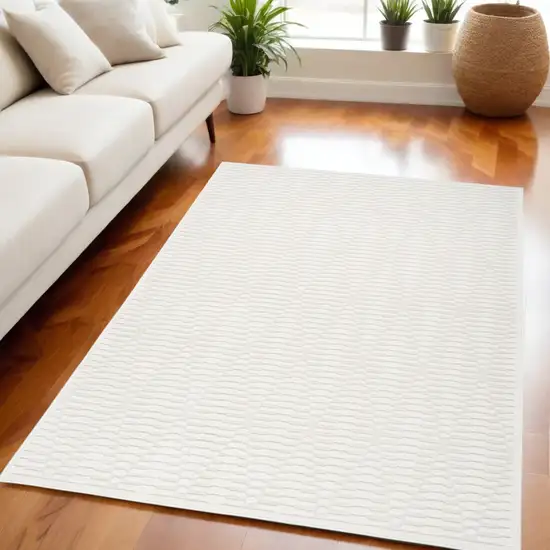 Ivory Geometric Area Rug Photo 2