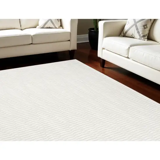 Ivory Geometric Area Rug Photo 1