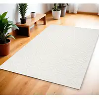 Photo of Ivory Geometric Area Rug