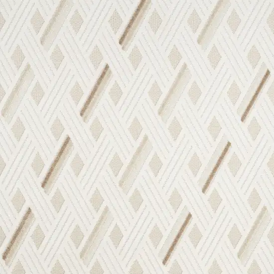 Ivory Geometric Area Rug Photo 7