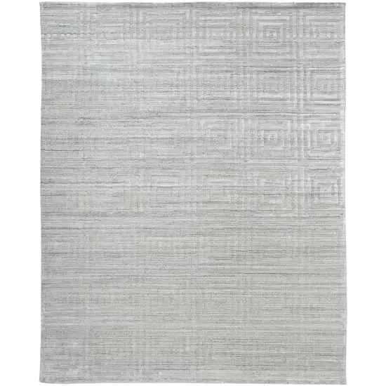 Ivory Geometric Hand Woven Area Rug Photo 2