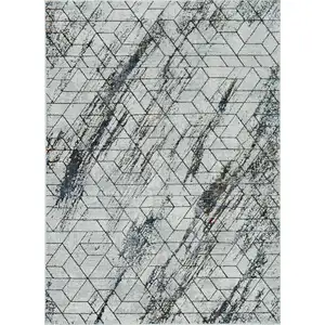 Photo of Ivory Geometric Pattern Indoor Area Rug