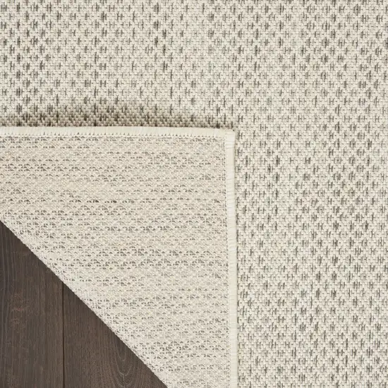 Ivory Geometric Power Loom Area Rug Photo 3