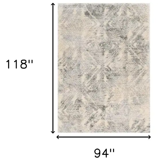 Polypropylene Ivory Or Grey Area Rug Photo 3