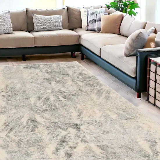 Polypropylene Ivory Or Grey Area Rug Photo 1