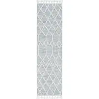 Photo of Ivory Grey Machine Woven Geometric Indoor Area Rug