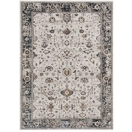 Gray and Ivory Area Rug Photo 2