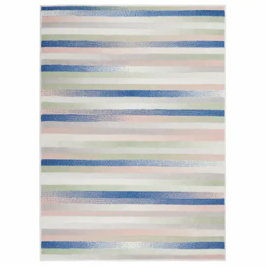 Ivory Halftone Stripe Area Rug Photo 2