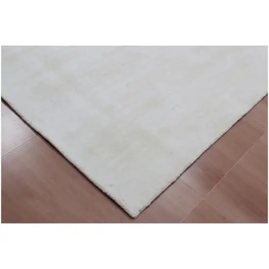 Ivory Hand Loomed Area Rug Photo 4