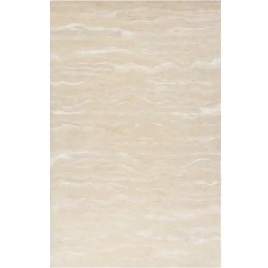 Ivory Hand Tufted Abstract Indoor Area Rug Photo 2