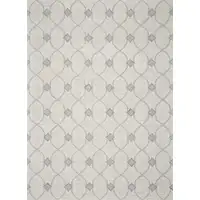 Photo of Ivory Hand Tufted Ogee Indoor Area Rug