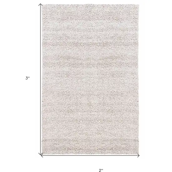 Ivory Hand Woven Area Rug Photo 7