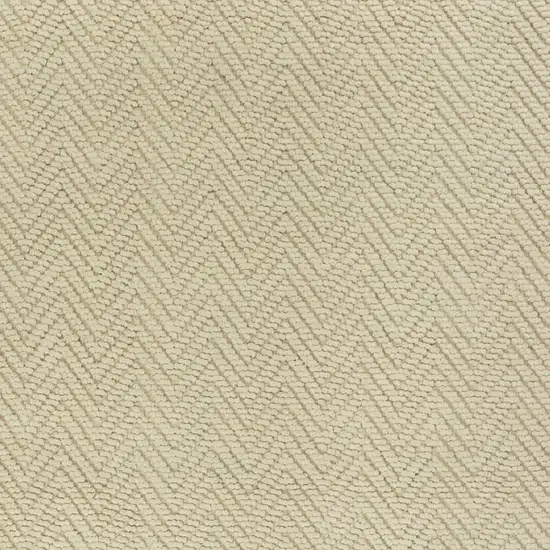 2' X 4' Ivory Hand Woven Herringbone Jute Indoor Accent Rug Photo 5