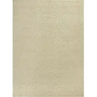 Photo of Ivory Hand Woven Herringbone Jute Indoor Accent Rug