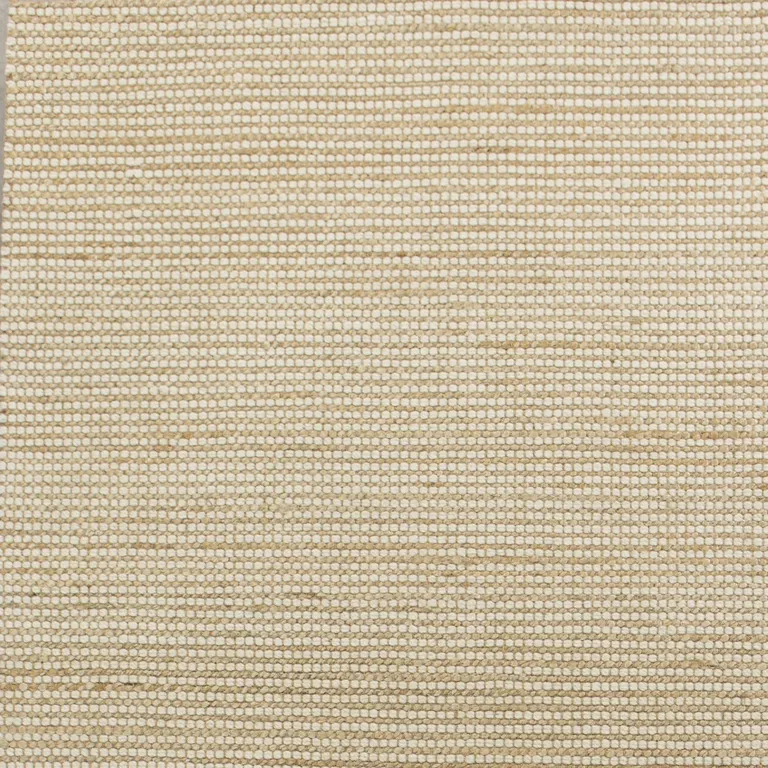 Ivory Hand Woven Jute And Wool Indoor Area Rug Photo 2