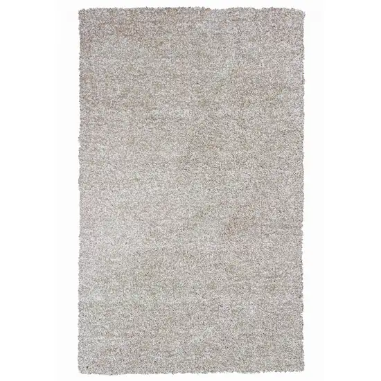 Ivory Heather Indoor Shag Rug Photo 1