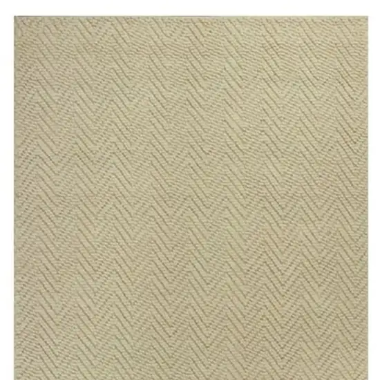 Ivory Hand Woven Area Rug Photo 6