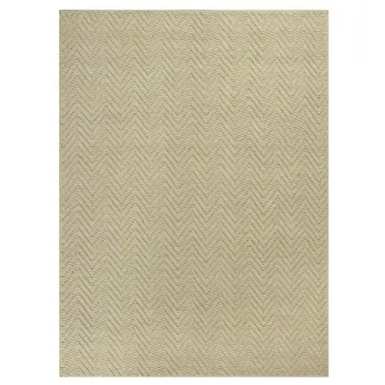 Ivory Hand Woven Area Rug Photo 1