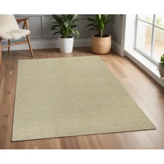 Ivory Hand Woven Area Rug Photo 2