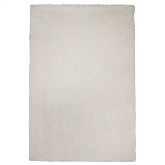 Ivory Indoor Shag Rug Photo 1