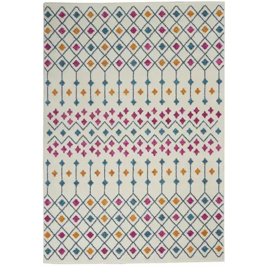 Ivory Jewels Geometric Area Rug Photo 1