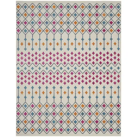 Ivory Jewels Geometric Area Rug Photo 1