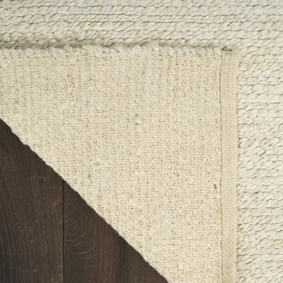 Ivory Jute Hand Woven Area Rug Photo 6