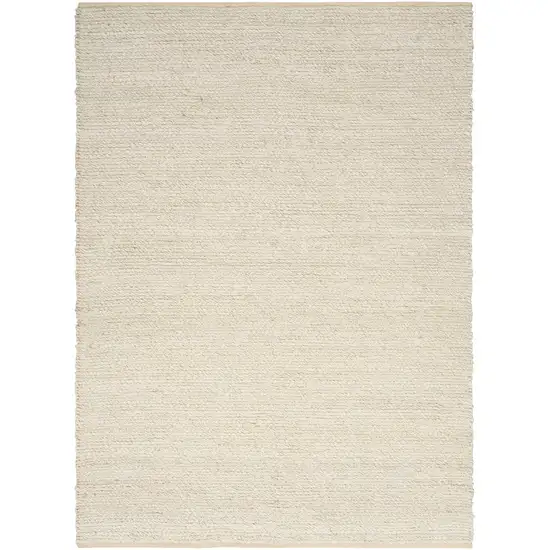 Ivory Jute Hand Woven Area Rug Photo 5