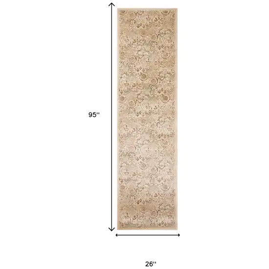 Ivory Runner Rug Photo 5