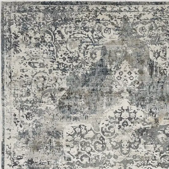 Ivory Medallion Area Rug Photo 3