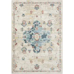 Photo of Ivory Medallion Area Rug