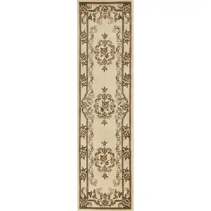 Photo of Ivory Medallion Runner Rug