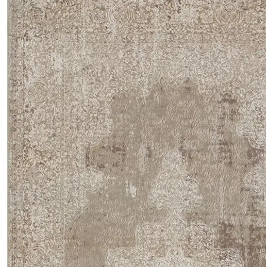 Ivory Medallion Runner Rug Photo 5