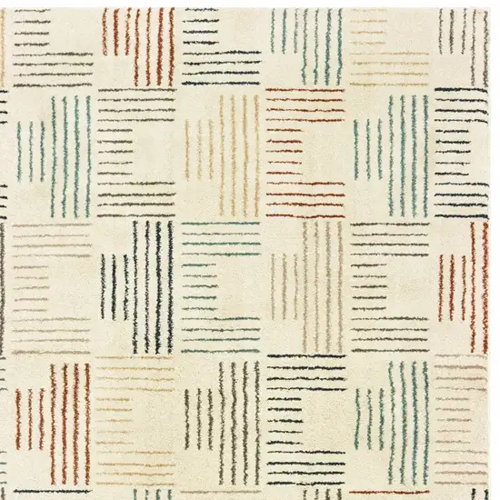 Ivory Multi Neutral Tone Scratch Indoor Area Rug Photo 5