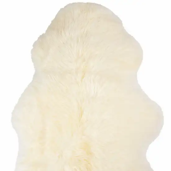 Ivory New Zealand Natural Sheepskin Rug Photo 8