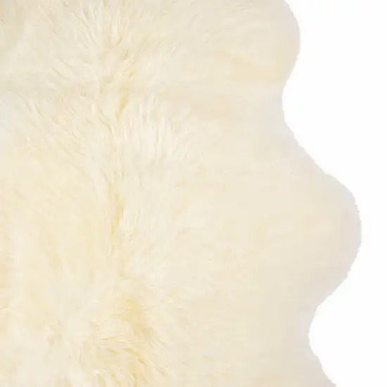 Ivory New Zealand Natural Sheepskin Rug Photo 7