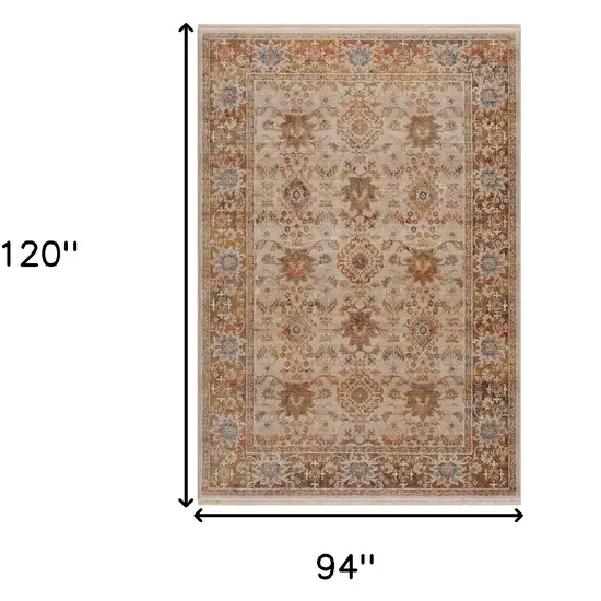 Ivory Oriental Area Rug Photo 2