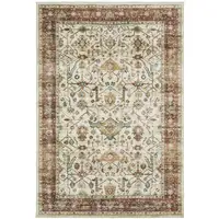 Photo of Ivory Oriental Distressed Area Rug