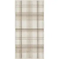 Photo of Ivory Plaid Power Loom Area Rug