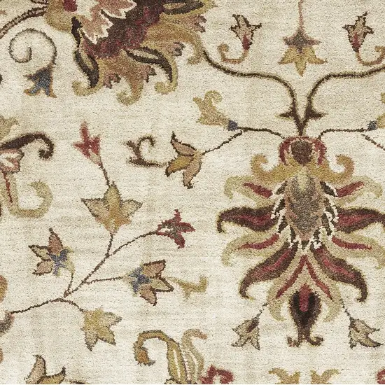 Ivory  Polyester Rug Photo 5