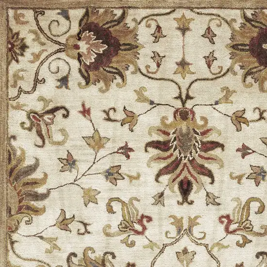 Ivory  Polyester Rug Photo 4