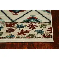 Photo of Ivory Polypropylene Rug