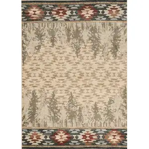 Photo of Ivory Polypropylene Rug