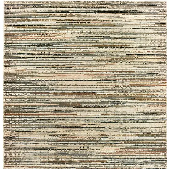 Ivory Sage Abtract Lines Indoor Area Rug Photo 5