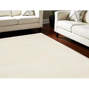 Photo of Ivory Shag Area Rug