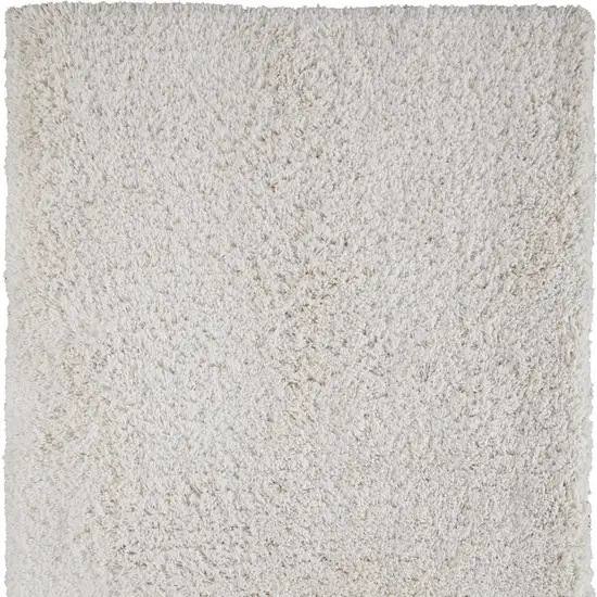 Ivory Shag Hand Tufted Area Rug Photo 6